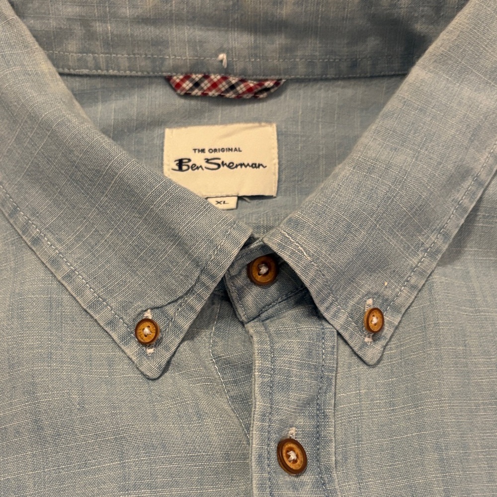 Ben Sherman Light Blue Casual Button Down Shirt